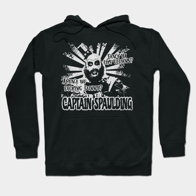 Captain Spaulding dark horror retro Hoodie by kalush club